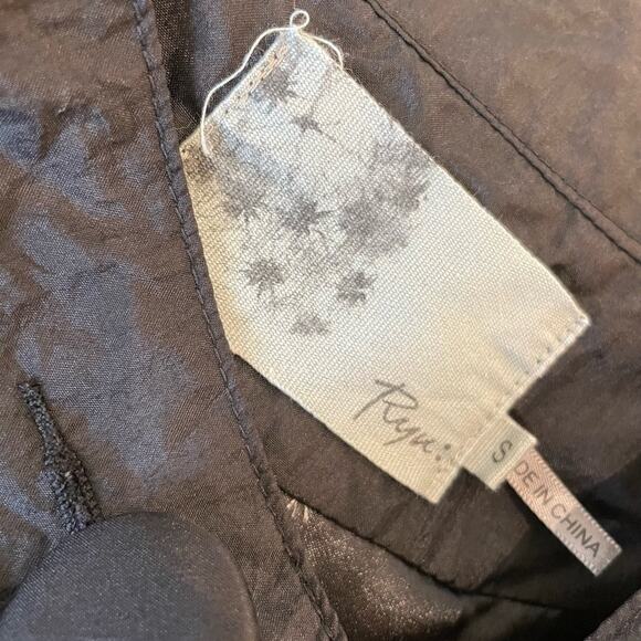 Anthropology | RYU Black All Weather Smocked Jacket Small - Picture 9 of 11